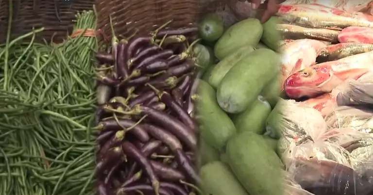 বিভিন্ন সবজি ও মাছের ছবি